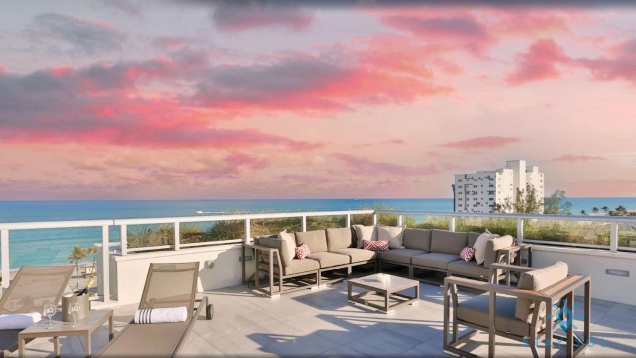 5 Beachfront Condo Roofto Pool 2 Bedroom Stunning View Hollywood Exterior photo